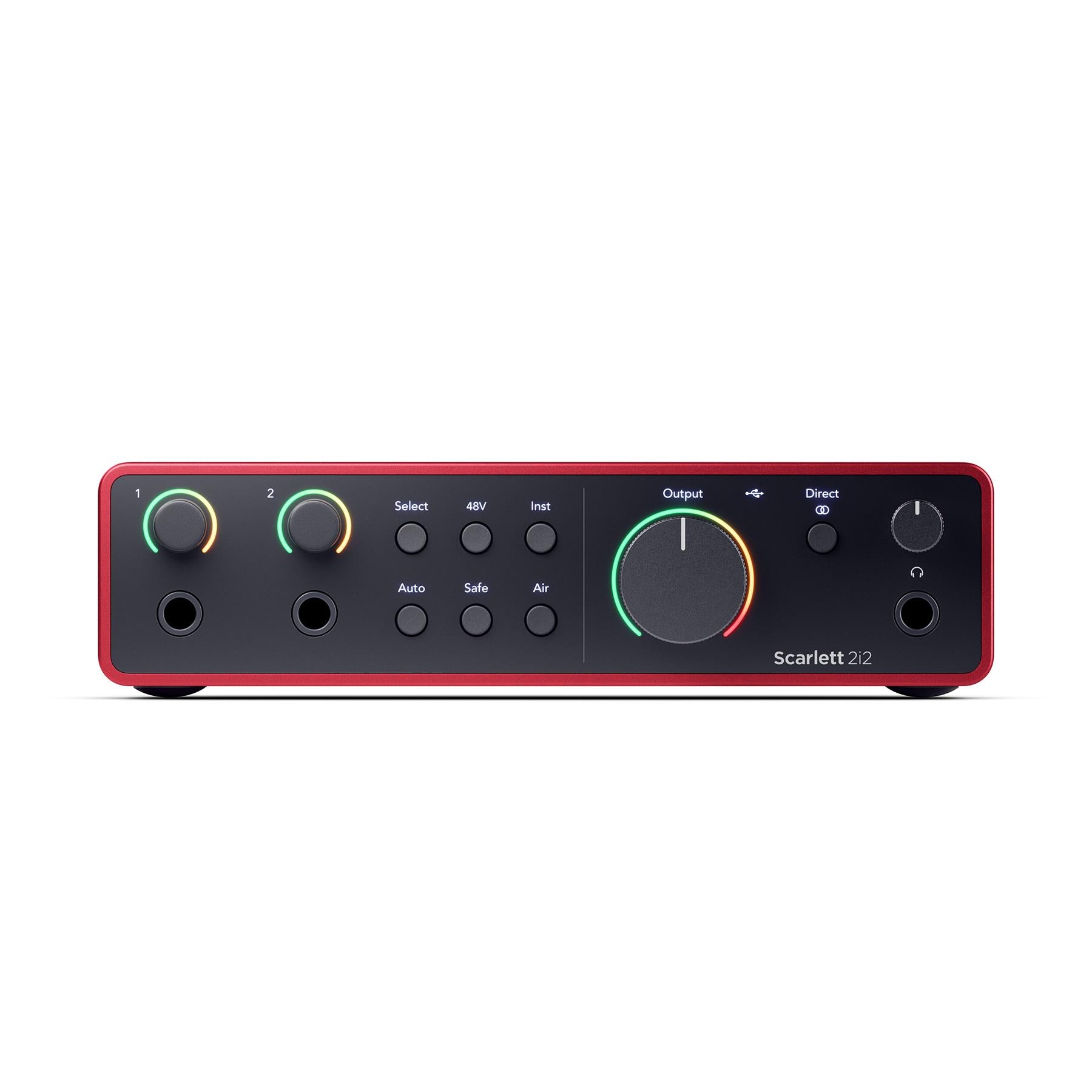 Focusrite Scarlett 2i2 (4th Gen) USB Interface Bundle with MXL 550/551R Microphone Kit & Cables