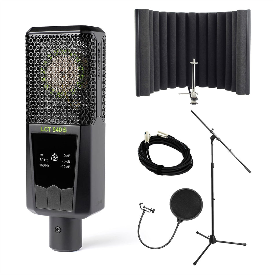 Lewitt LCT 540 S Bundle with sE Electronics RF-X, Pop Filter, Cable, Stand