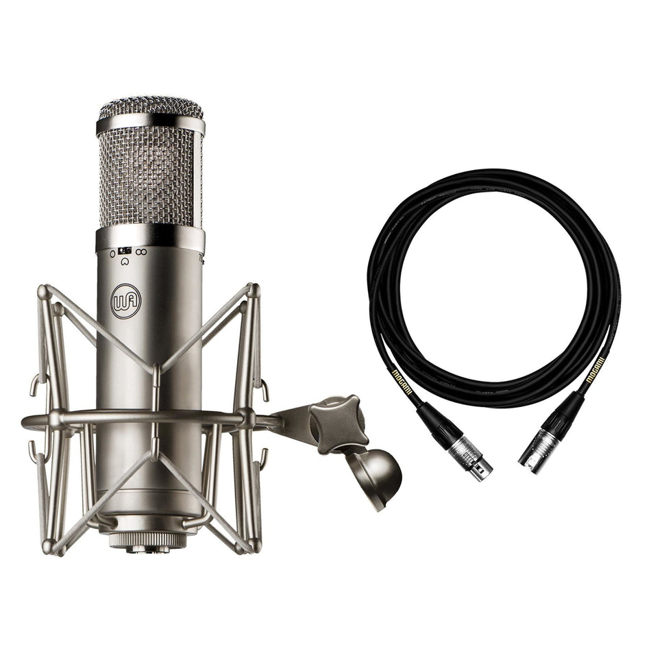 Warm Audio WA-47jr Microphone w/ Premium 15-foot XLR Mogami Cable Bundle