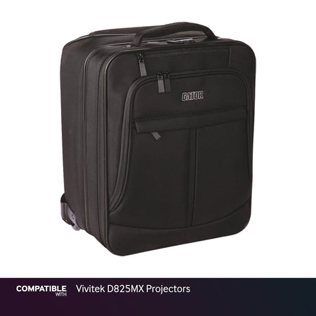 Gator Laptop & Projector Travel Case with Wheels for Vivitek D825MX Projectors