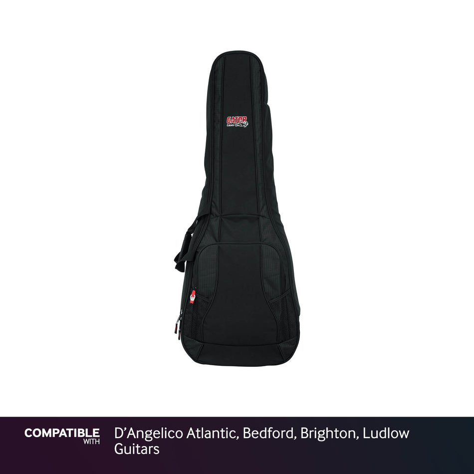 Gator Dual Compartment Gig Bag for D'Angelico Atlantic, Bedford, Brighton, Ludlow Guitars