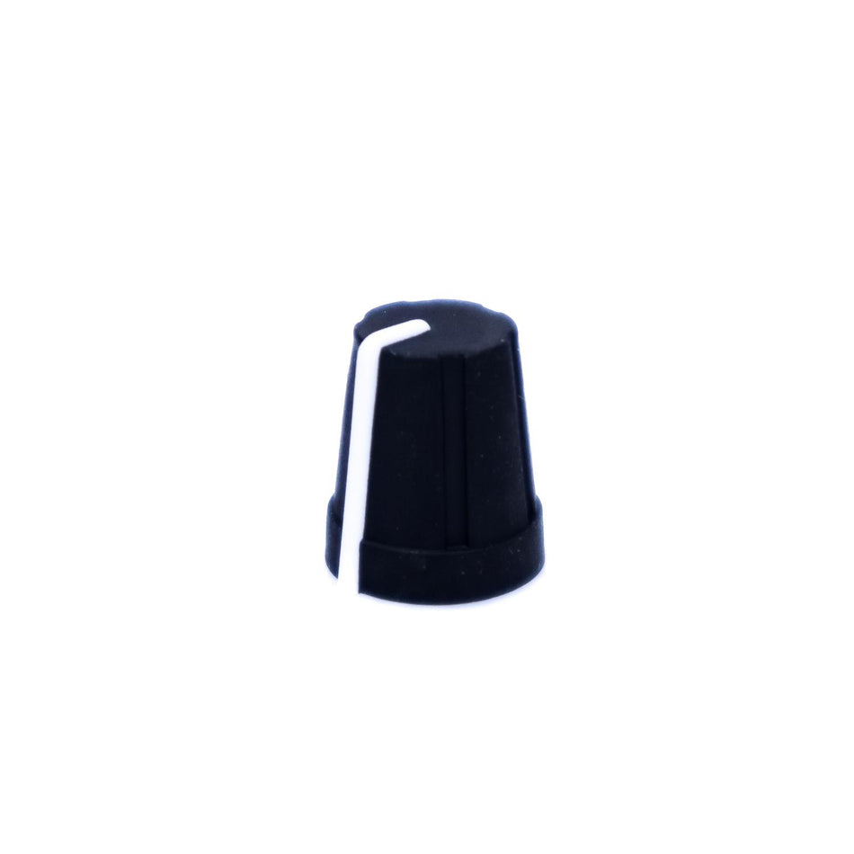 DNLC - DBX Soft Touch Black Knob w/ White Line (34-0160)
