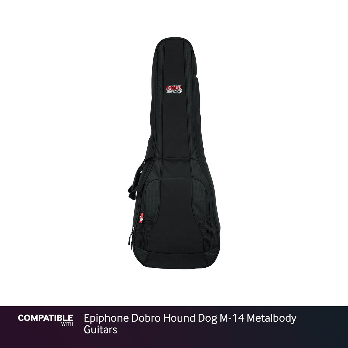 Gator Dual Compartment Gig Bag for Epiphone Dobro Hound Dog M-14 Metalbody Guitars