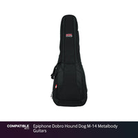 Gator Dual Compartment Gig Bag for Epiphone Dobro Hound Dog M-14 Metalbody Guitars