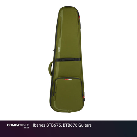 Gator Green ICON Case for Ibanez BTB675, BTB676 Guitars