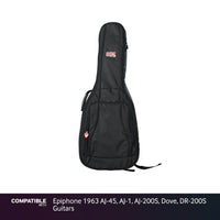 Gator Padded Gig Bag for Epiphone 1963 AJ-45, AJ-1, AJ-200S, Dove, DR-200S Guitars