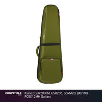 Gator Green ICON Case for Ibanez GSR200FM, GSR206, GSRM20, IJXB190, PCBE12MH Guitars