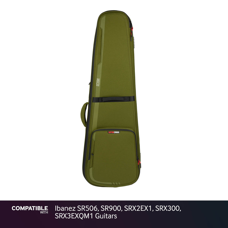 Gator Green ICON Case for Ibanez SR506, SR900, SRX2EX1, SRX300, SRX3EXQM1 Guitars
