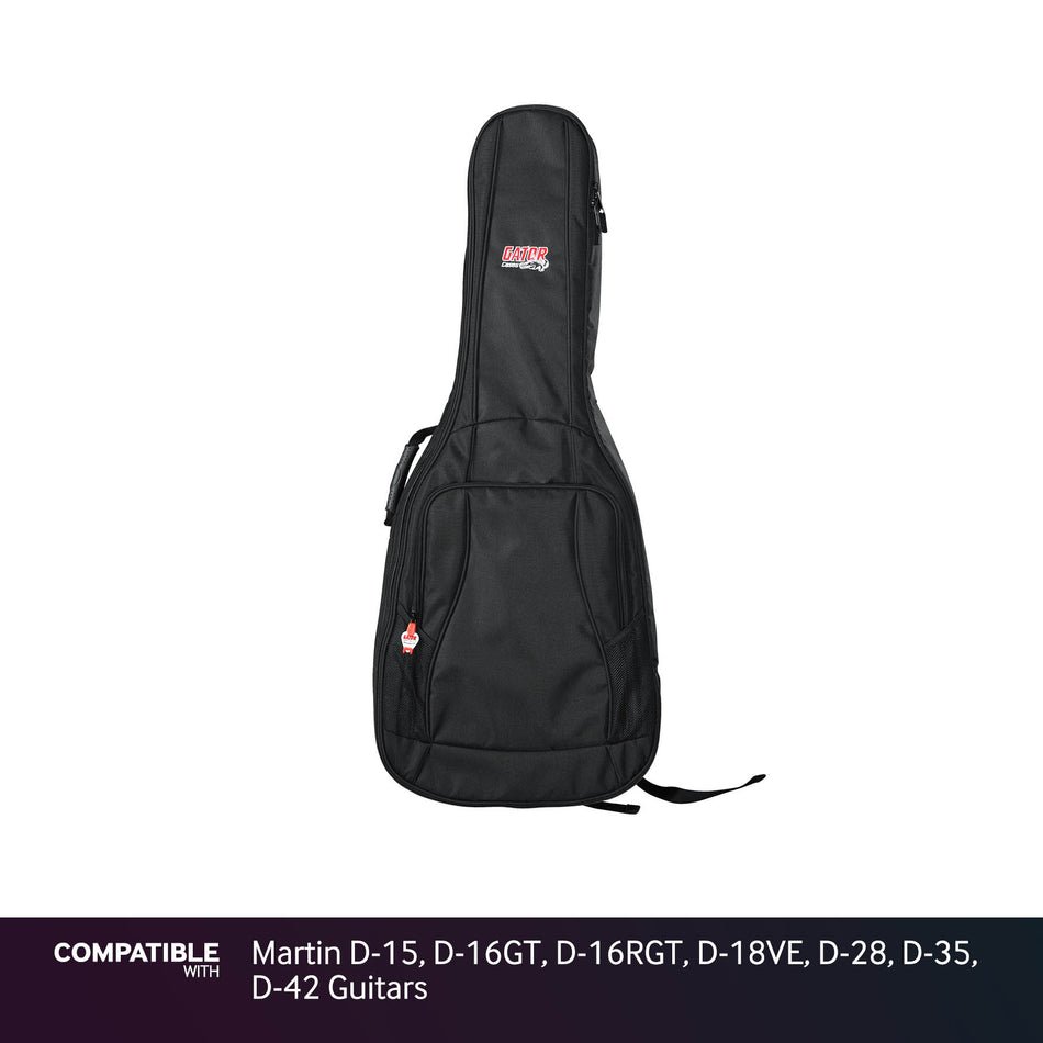 Gator Padded Gig Bag for Martin D-15, D-16GT, D-16RGT, D-18VE, D-28, D-35, D-42 Guitars