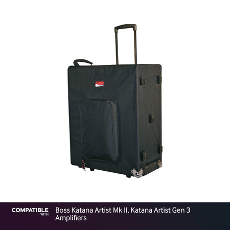 Gator Amp Transporter with Wheels for Boss Katana Artist Mk II, Katana Artist Gen 3 Amplifiers