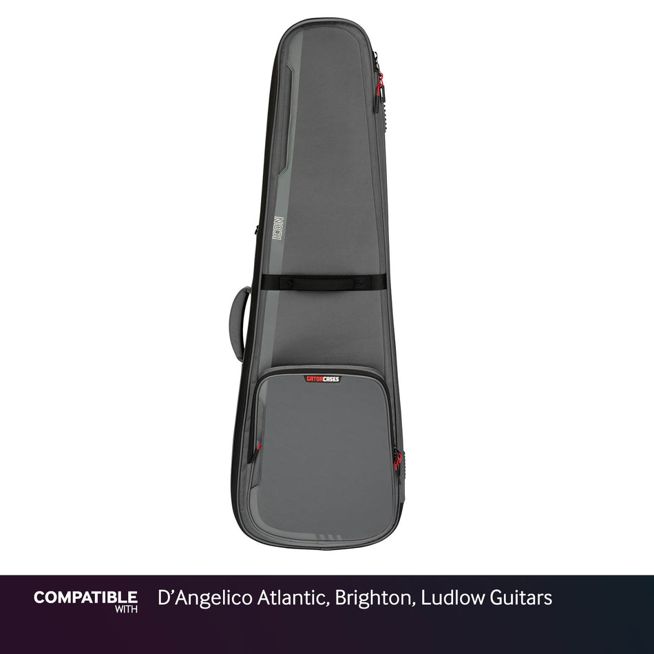 Gator Gray ICON Case for D'Angelico Atlantic, Brighton, Ludlow Guitars