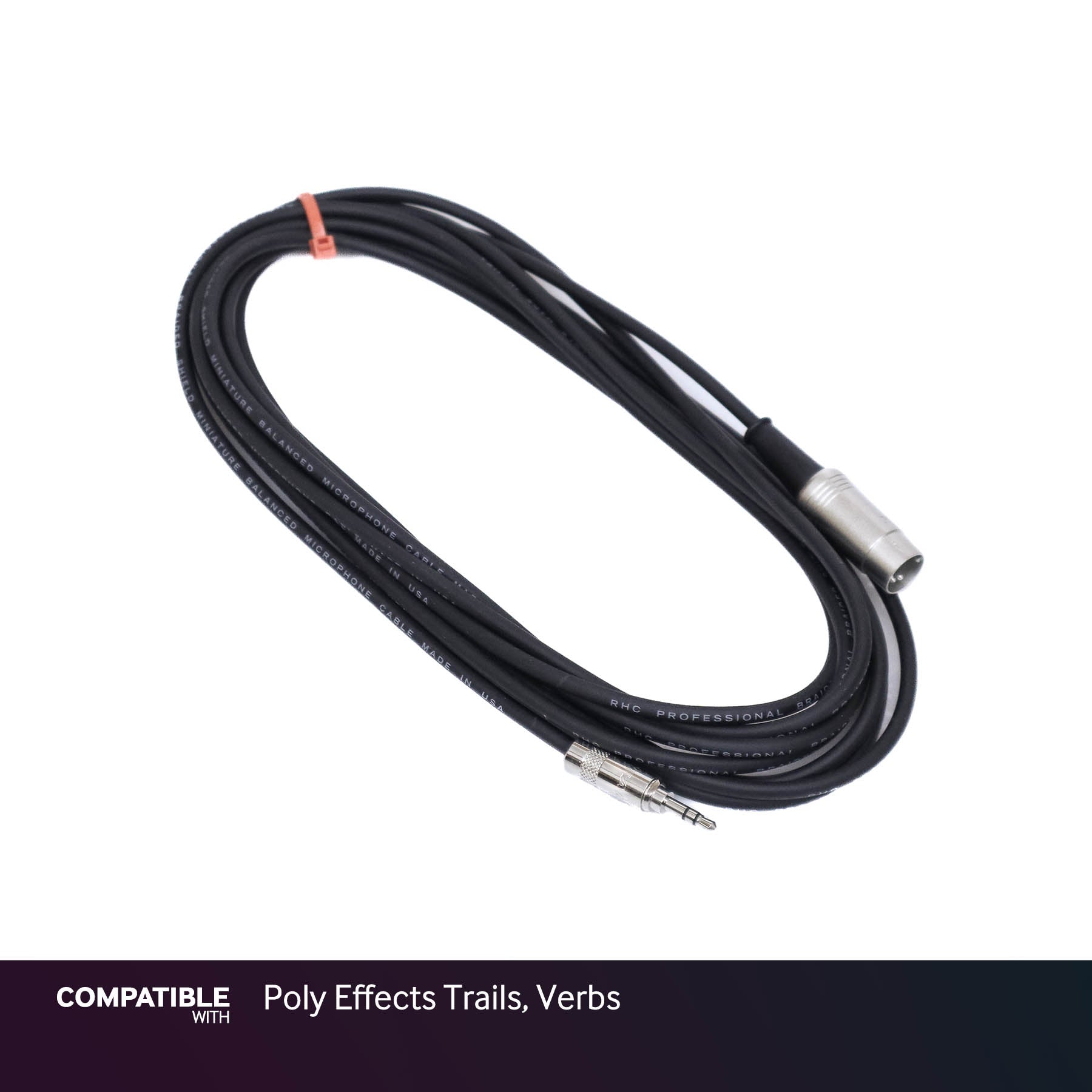 Rapco 1/8" TRS MIDI Type-A Cable for Poly Effects Trails, Verbs