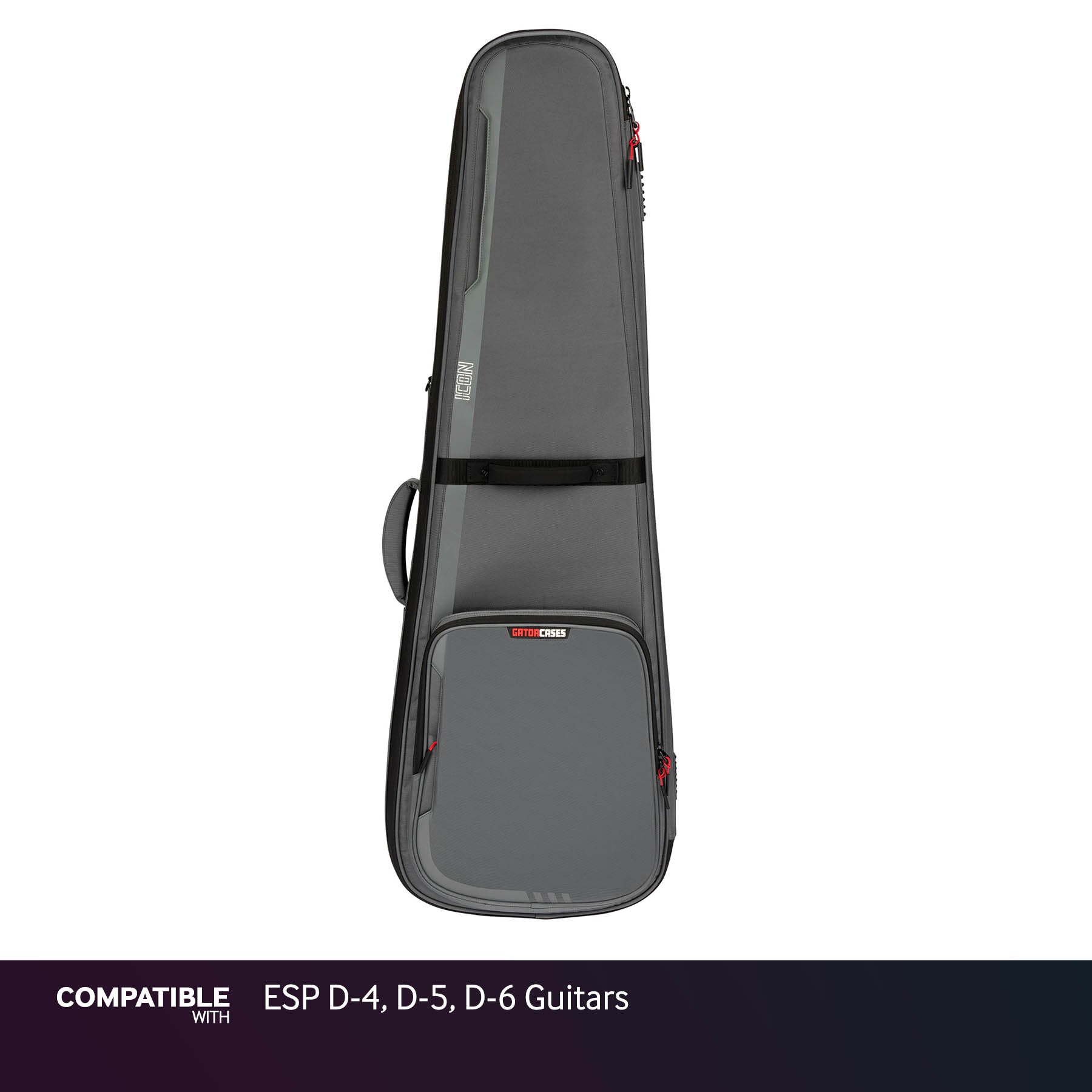 Gator Gray ICON Case for ESP D-4, D-5, D-6 Guitars
