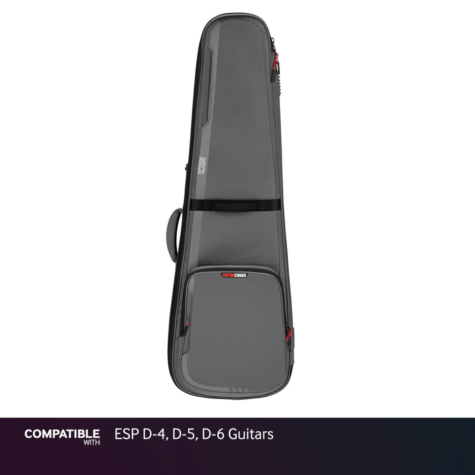Gator Gray ICON Case for ESP D-4, D-5, D-6 Guitars