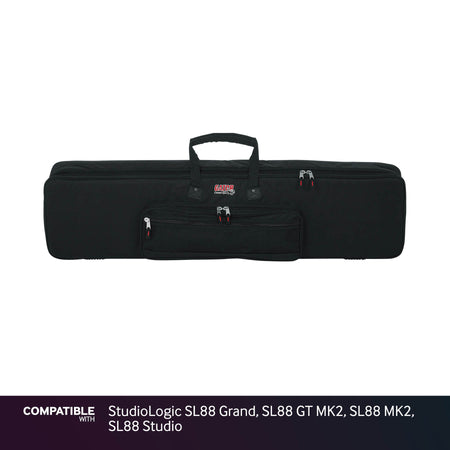 Gator Slim Keyboard Case for StudioLogic SL88 Grand, SL88 GT MK2, SL88 MK2, SL88 Studio