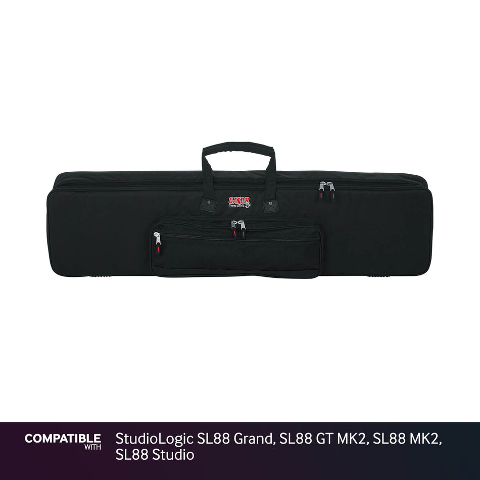 Gator Slim Keyboard Case for StudioLogic SL88 Grand, SL88 GT MK2, SL88 MK2, SL88 Studio