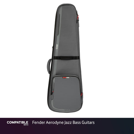 Gator Gray ICON Case for Fender Aerodyne Jazz Bass Guitars