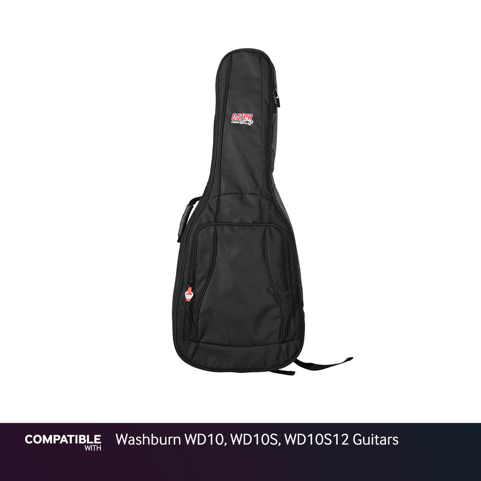 Gator Padded Gig Bag for Washburn WD10, WD10S, WD10S12 Guitars