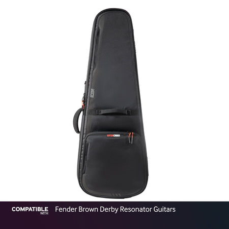 Gator Black ICON Case for Fender Brown Derby Resonator Guitars