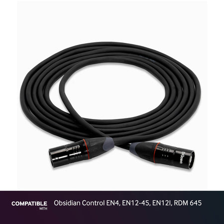Hosa 15-foot EtherCON Cable for Obsidian Control EN4, EN12-45, EN12I, RDM 645