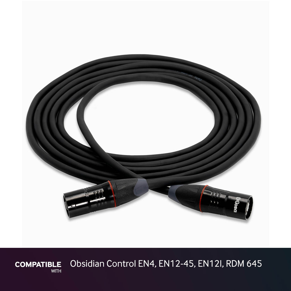 Hosa 15-foot EtherCON Cable for Obsidian Control EN4, EN12-45, EN12I, RDM 645