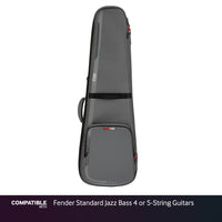 Gator Gray ICON Case for Fender Standard Jazz Bass 4 or 5-String Guitars