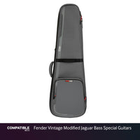 Gator Gray ICON Case for Fender Vintage Modified Jaguar Bass Special Guitars
