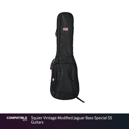 Gator Padded Gig Bag for Squier Vintage Modified Jaguar Bass Special SS Guitars