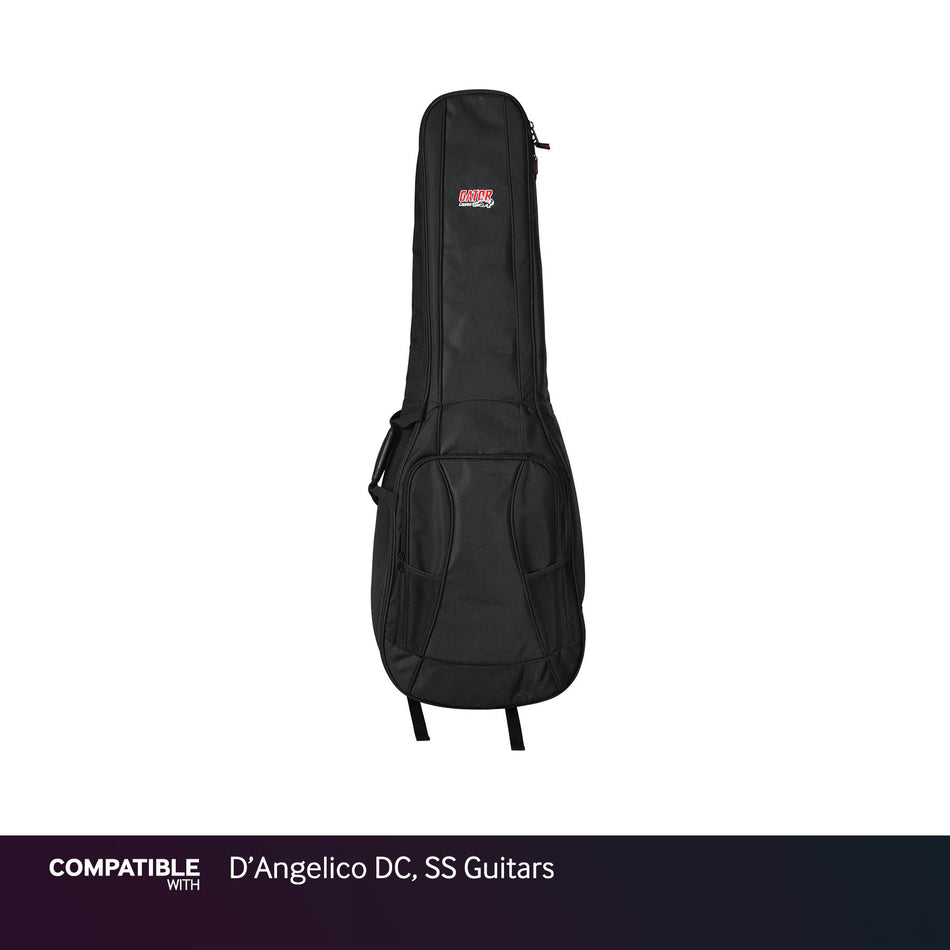 Gator Dual Compartment Gig Bag for D'Angelico DC, SS Guitars
