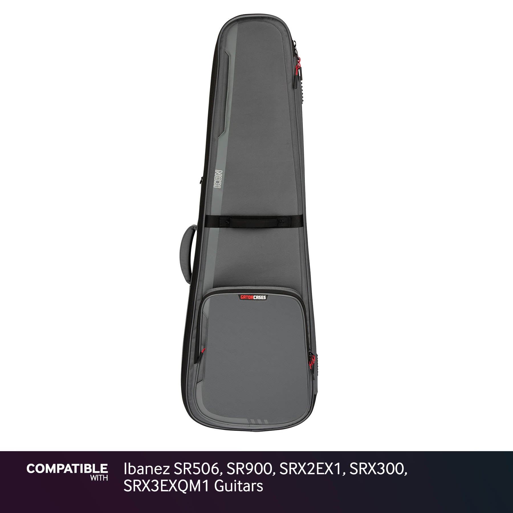 Gator Gray ICON Case for Ibanez SR506, SR900, SRX2EX1, SRX300, SRX3EXQM1 Guitars