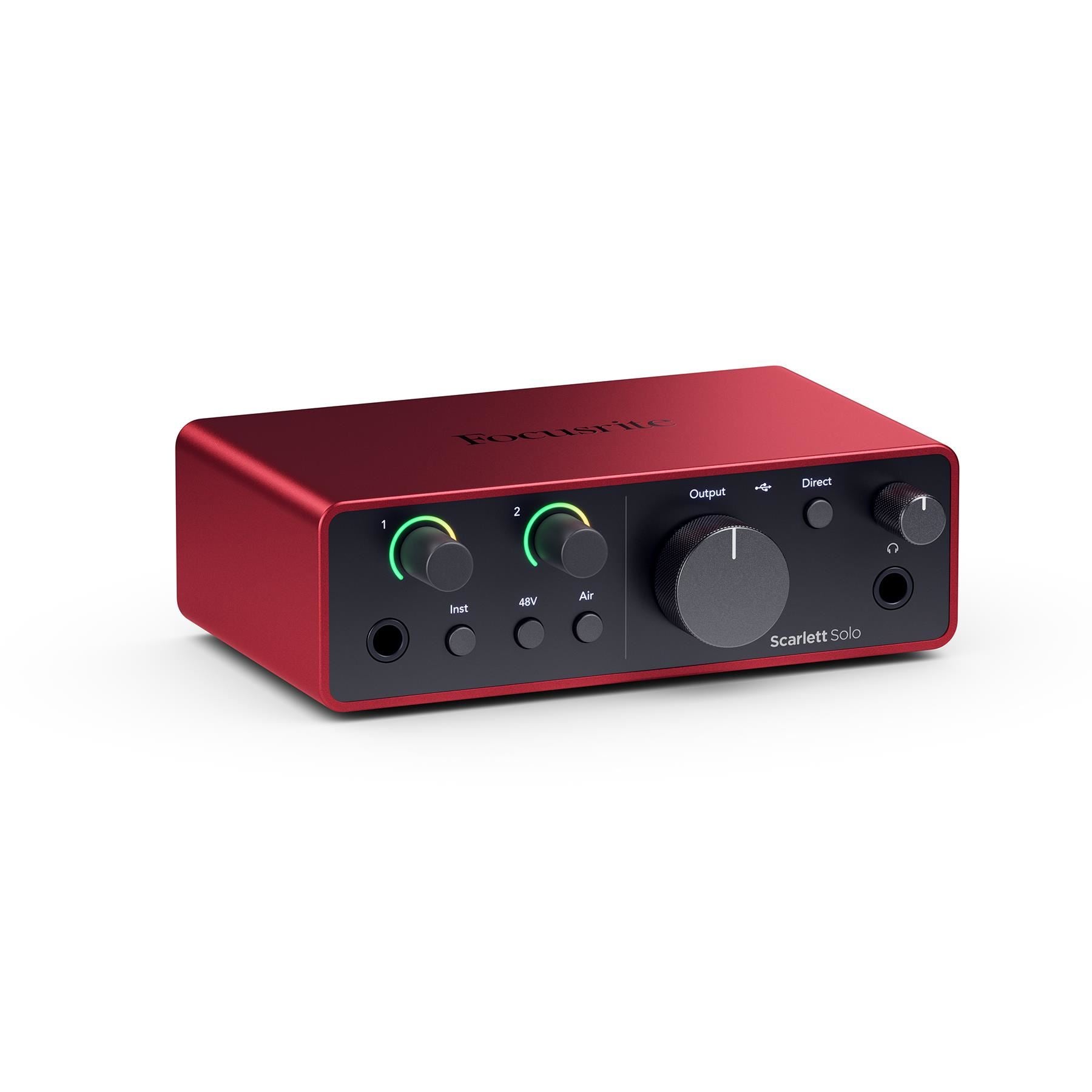 Focusrite Scarlett Solo (4th Gen) Audio Interface Bundle with