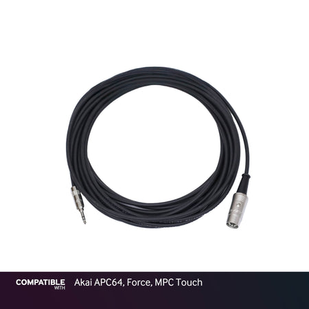 Rapco 1/8" TRS MIDI Type-A Cable for Akai APC64, Force, MPC Touch