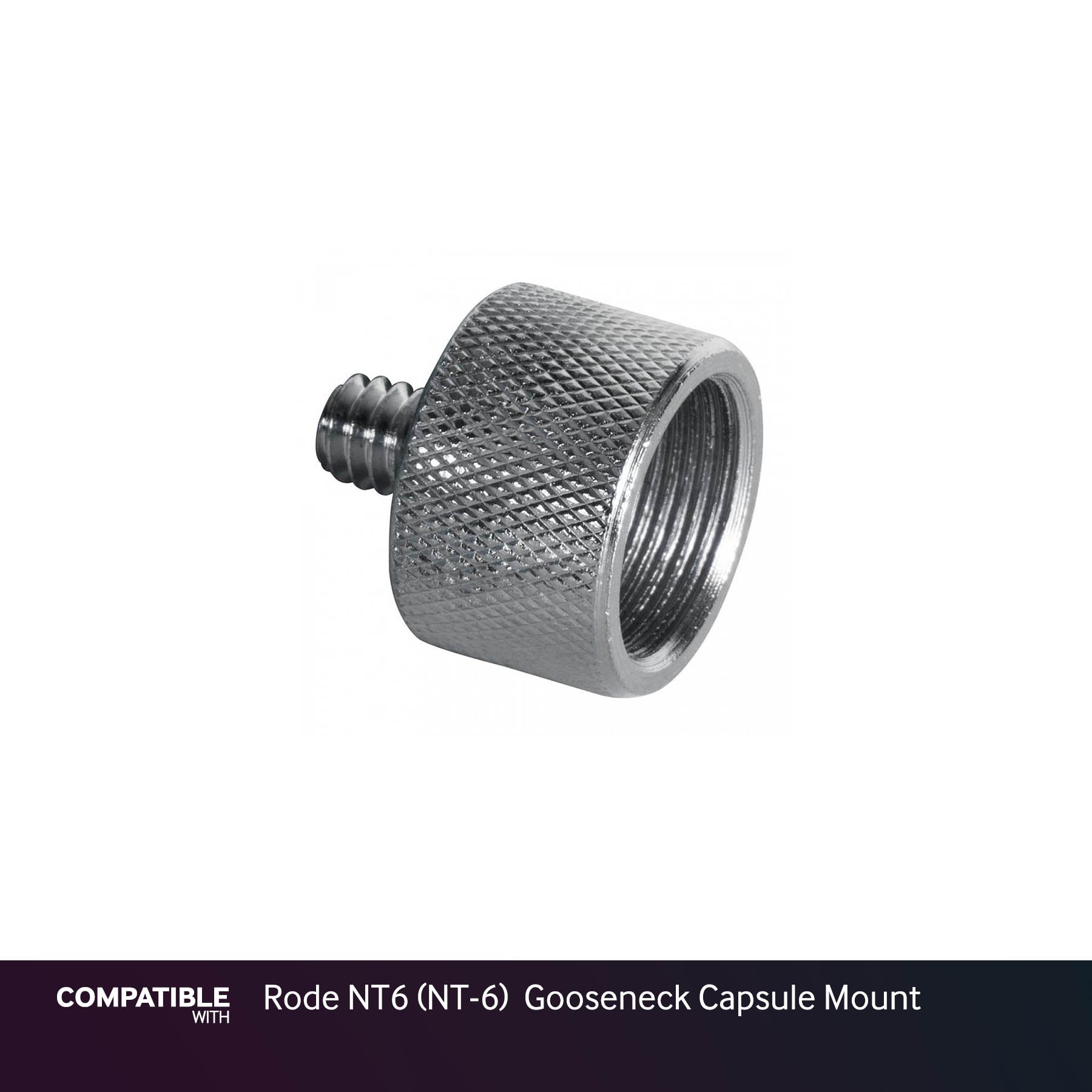 Mic Stand Adapter for Rode NT6 (NT-6) Gooseneck Capsule Mount