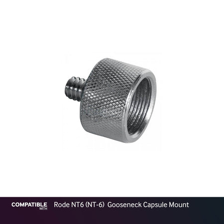 Mic Stand Adapter for Rode NT6 (NT-6) Gooseneck Capsule Mount