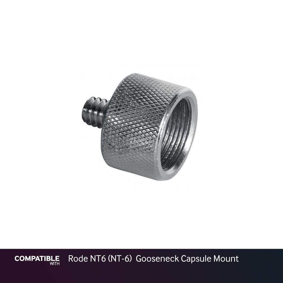 Mic Stand Adapter for Rode NT6 (NT-6) Gooseneck Capsule Mount