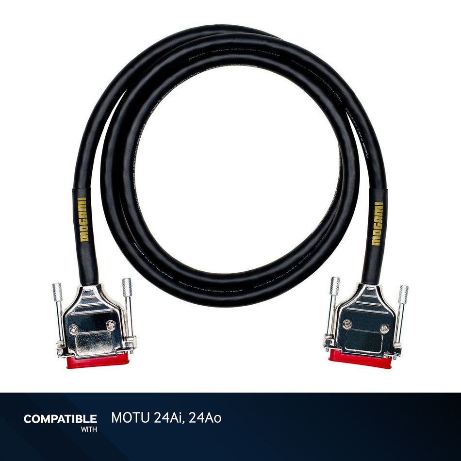 Mogami 5-foot DB-25 to DB-25 8-Channel Analog Snake for MOTU 24Ai and 24Ao