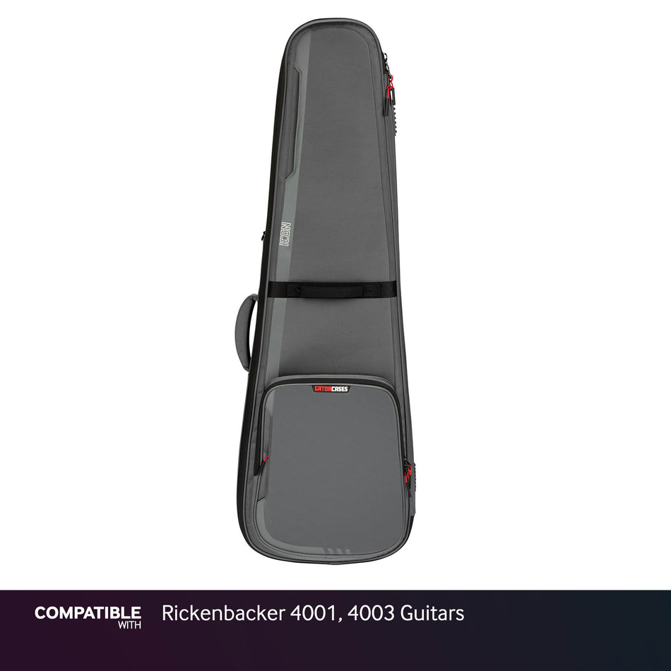 Gator Gray ICON Case for Rickenbacker 4001, 4003 Guitars