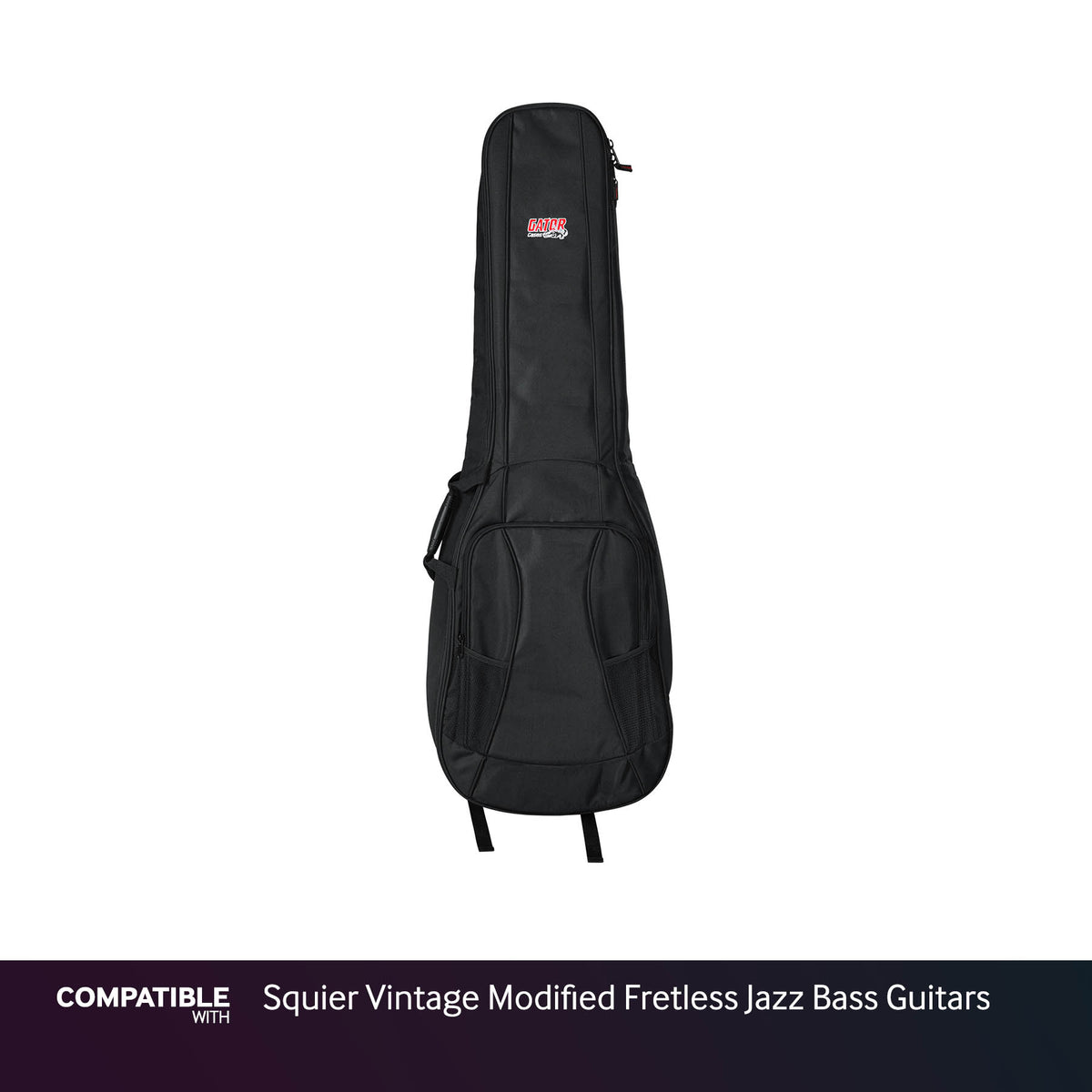 Gator Dual Compartment Gig Bag for Squier Vintage Modified Fretless Jazz Bass Guitars