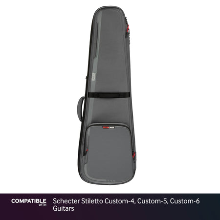 Gator Gray ICON Case for Schecter Stiletto Custom-4, Custom-5, Custom-6 Guitars