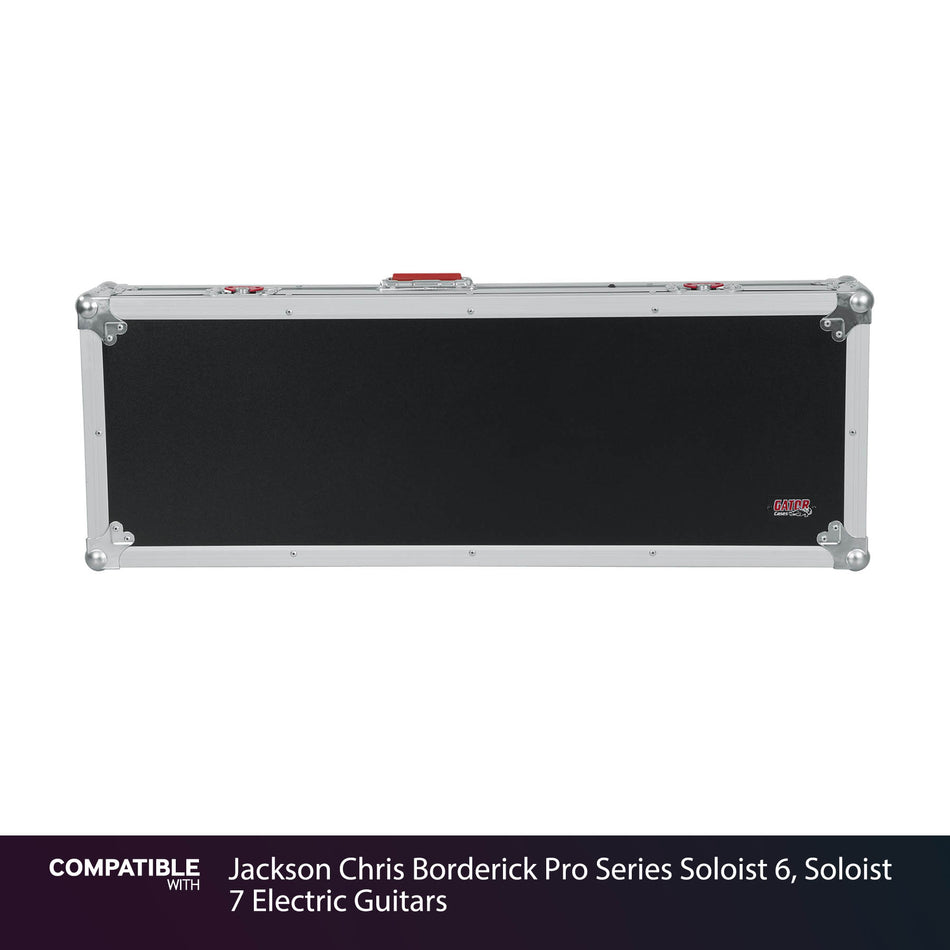 Gator Tour Case for Jackson Chris Borderick Pro Series Soloist 6, Soloist 7 Electric Guitars