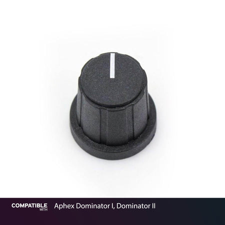 Black Knob with Cap (with Indicator Line) for Aphex Dominator I, Dominator II