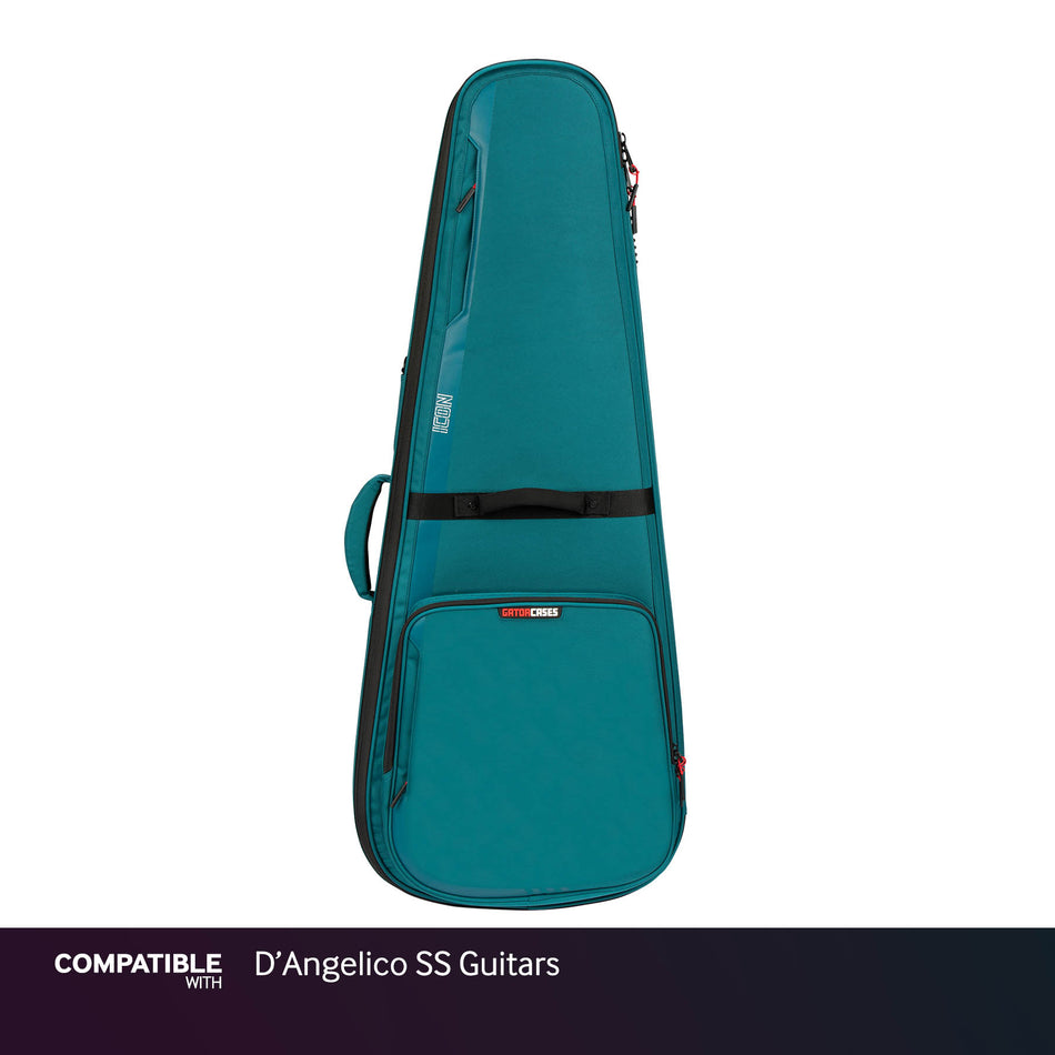 Gator Blue ICON Case for D'Angelico SS Guitars