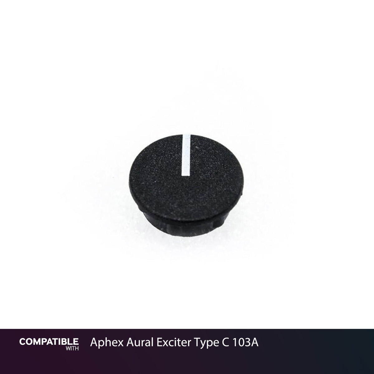 Black Knob Cap with Line for Aphex Aural Exciter Type C 103A