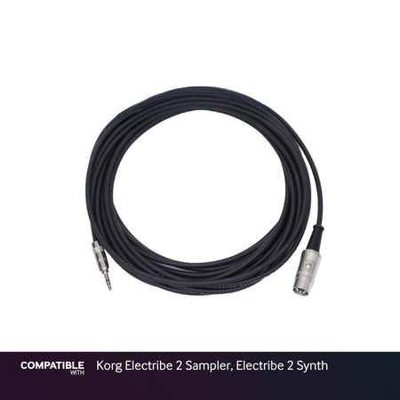 Rapco 1/8" TRS MIDI Type-A Cable for Korg Electribe 2 Sampler, Electribe 2 Synth