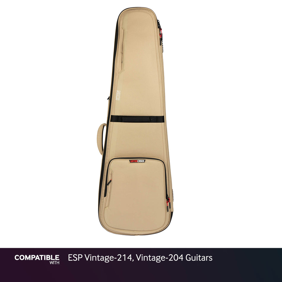 Gator Khaki ICON Case for ESP Vintage-214, Vintage-204 Guitars