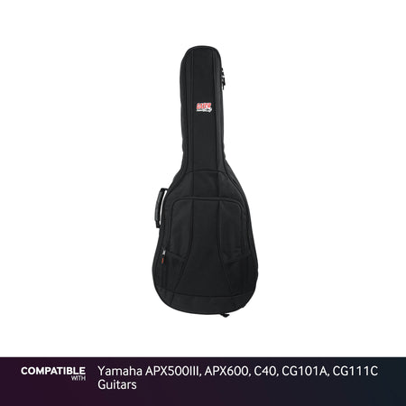 Gator Padded Gig Bag for Yamaha APX500III, APX600, C40, CG101A, CG111C Guitars