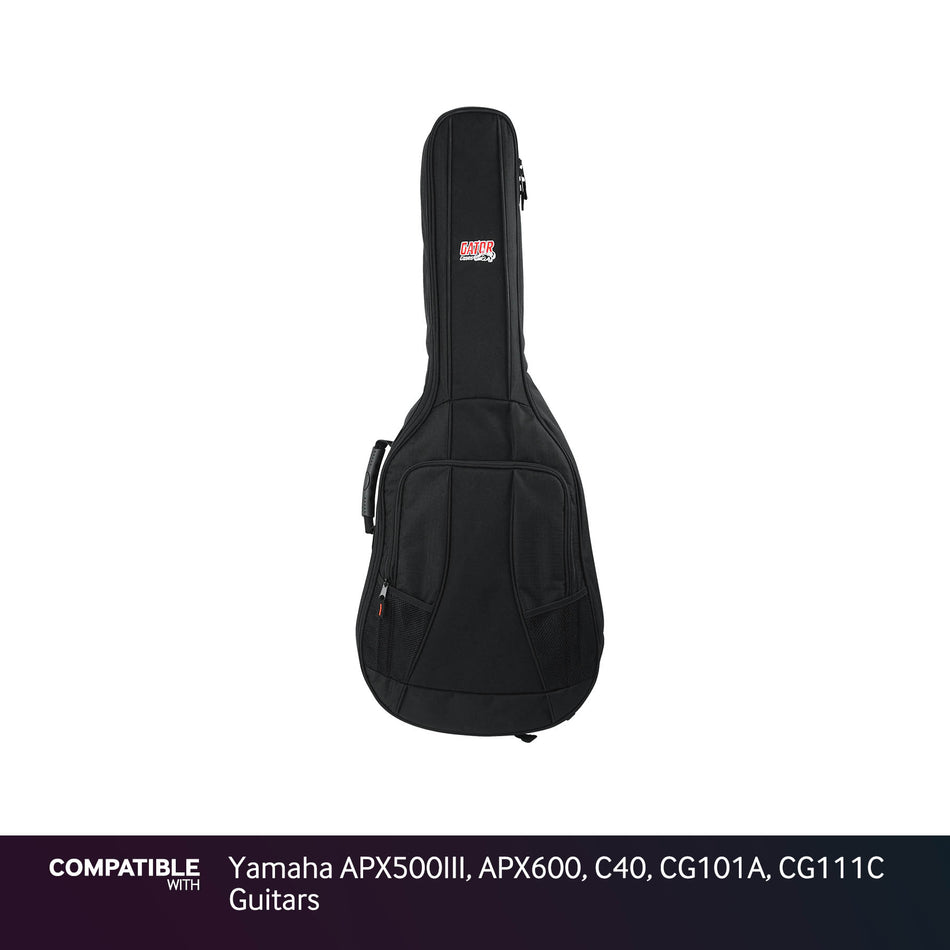Gator Padded Gig Bag for Yamaha APX500III, APX600, C40, CG101A, CG111C Guitars