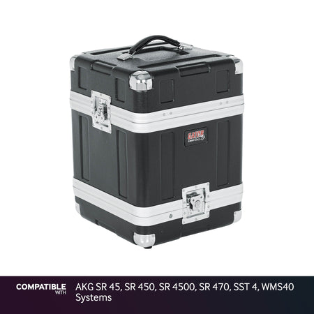 Gator 4-System Case for AKG SR 45, SR 450, SR 4500, SR 470, SST 4, WMS40 Systems