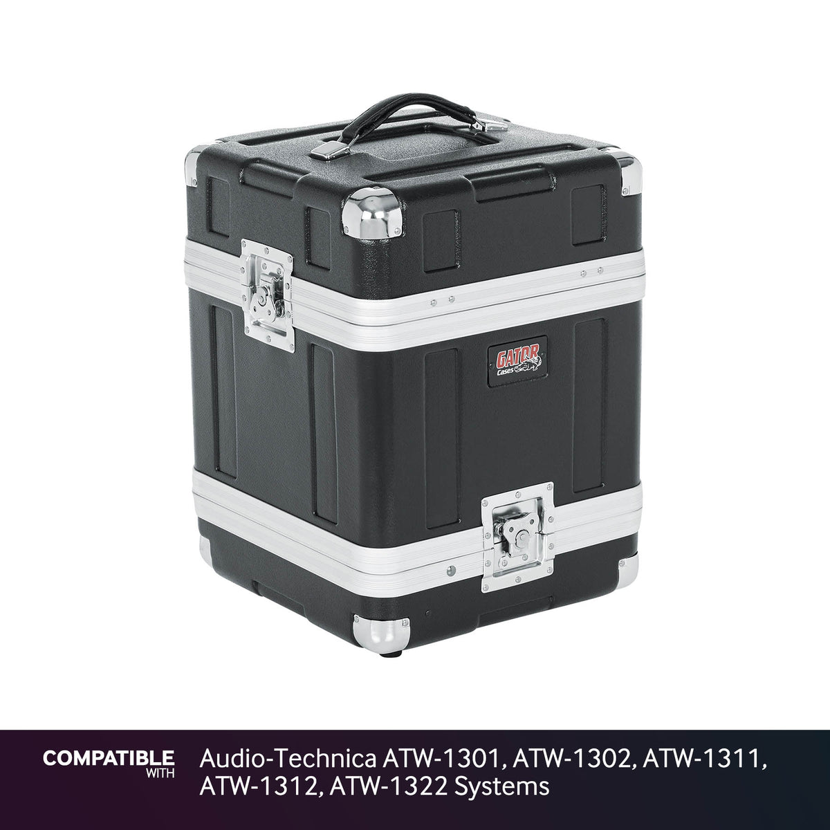 Gator 4-System Case for Audio-Technica ATW-1301, ATW-1302, ATW-1311, ATW-1312, ATW-1322 Systems
