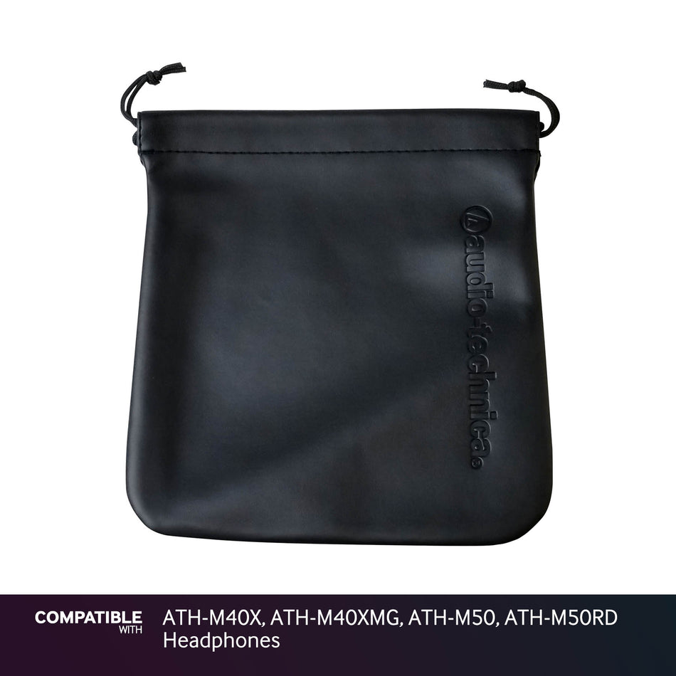 Audio-Technica Black Storage Pouch for ATH-M40X, ATH-M40XMG, ATH-M50, ATH-M50RD Headphones